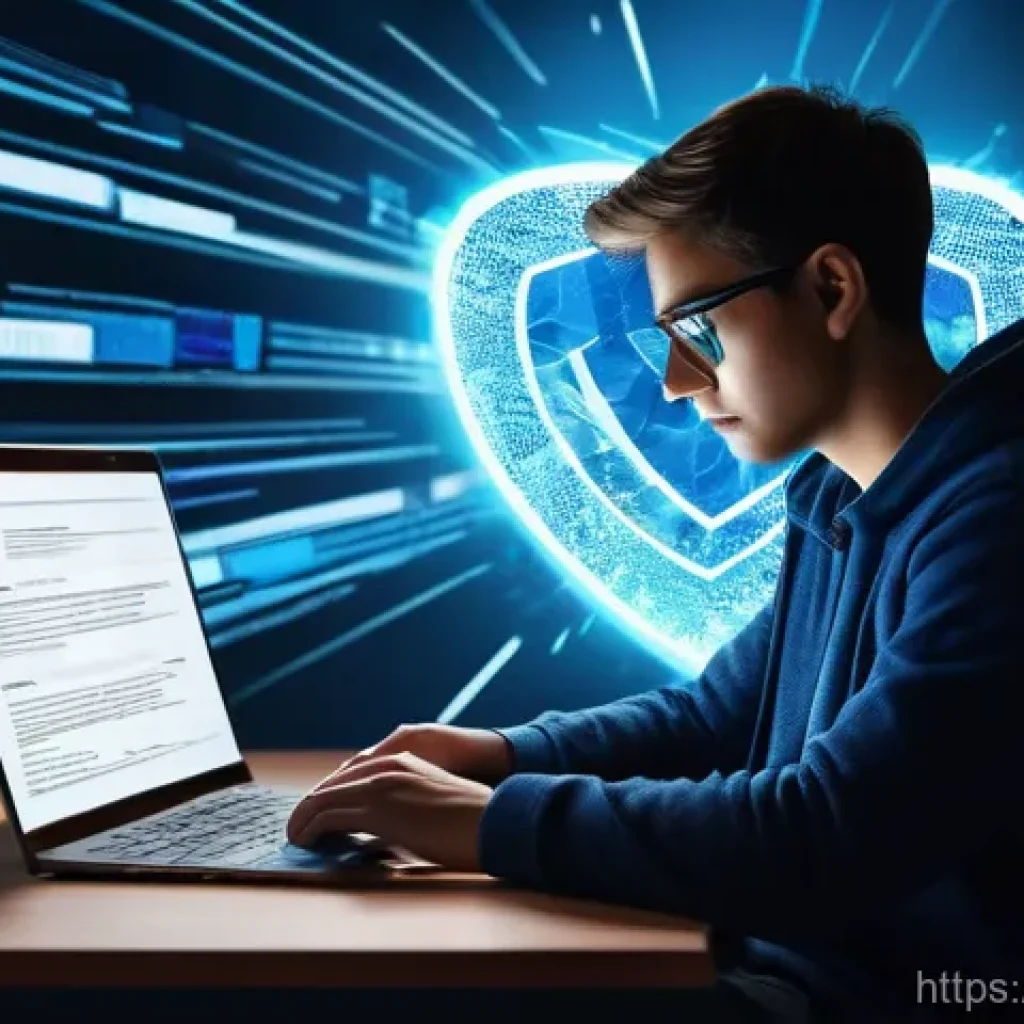 컴퓨터 바이러스 제거 프로그램 추천 - **Prompt 1: A user diligently safeguarding their digital world.**
"A young adult, dressed in cas...